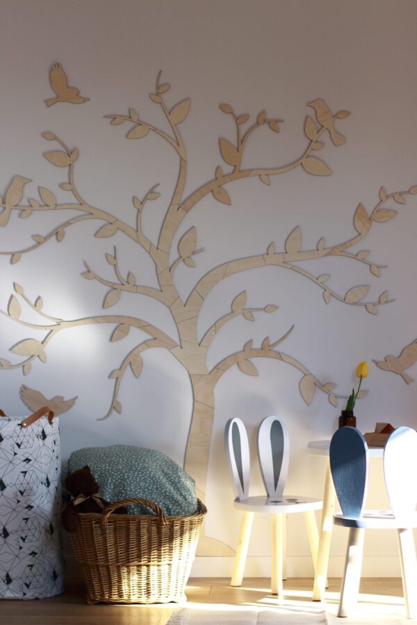 Baum und Vögel Origami