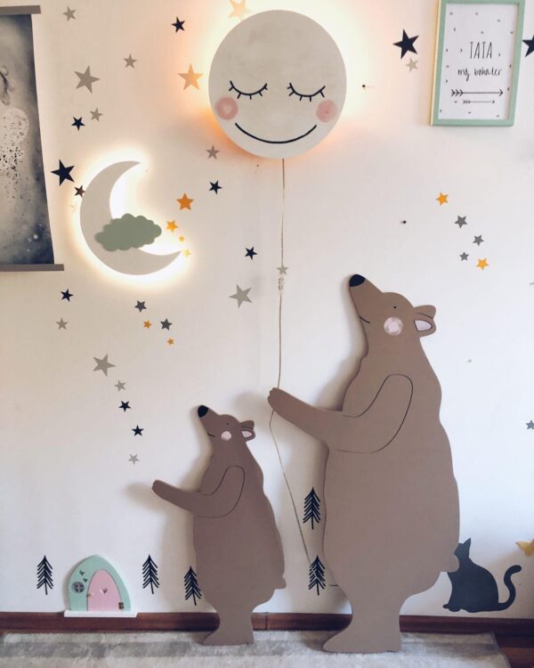 Wandlampe Mond Rosa – Bild 2