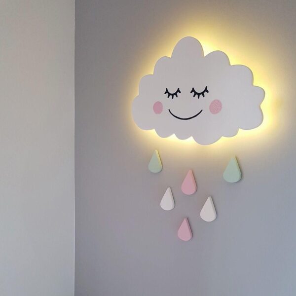 Wandlampe Wolke