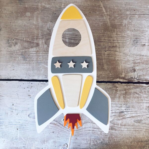 Wandlampe Rakete