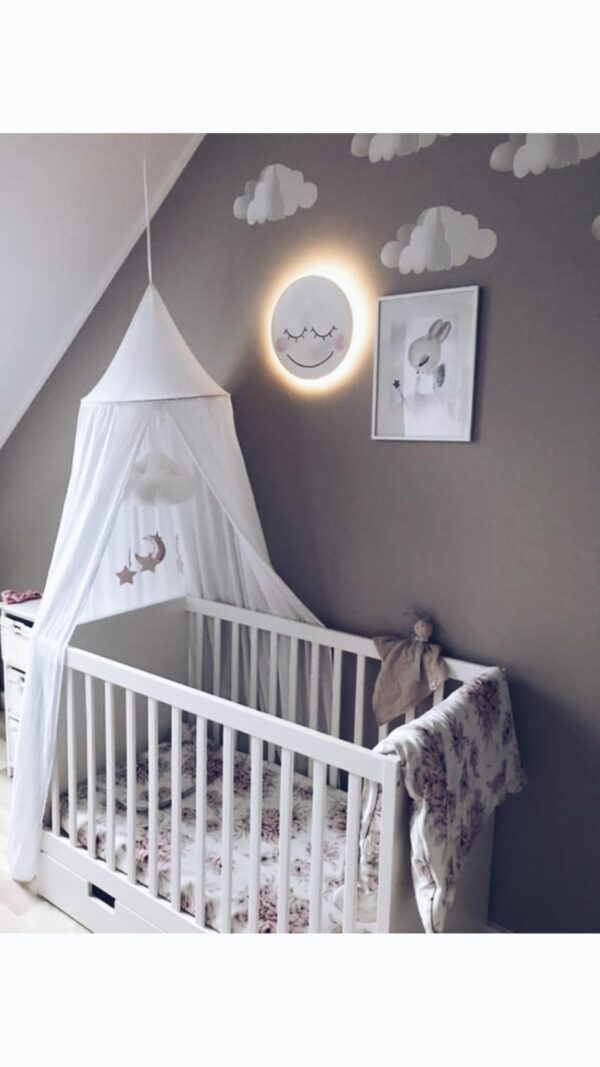 Wandlampe Mond Blau – Bild 2