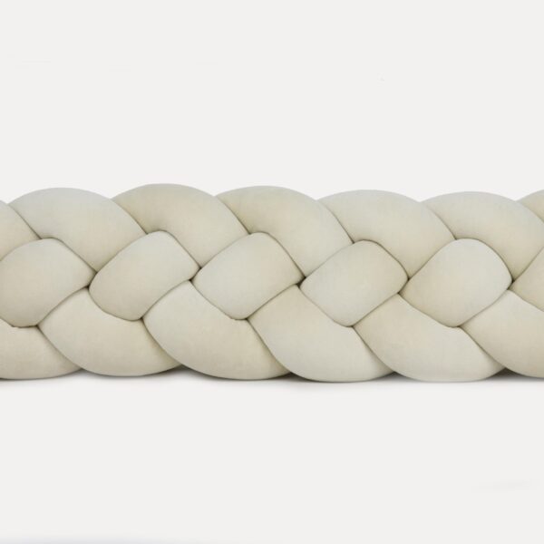Bettschlange 4 Kordeln Beige – Bild 2