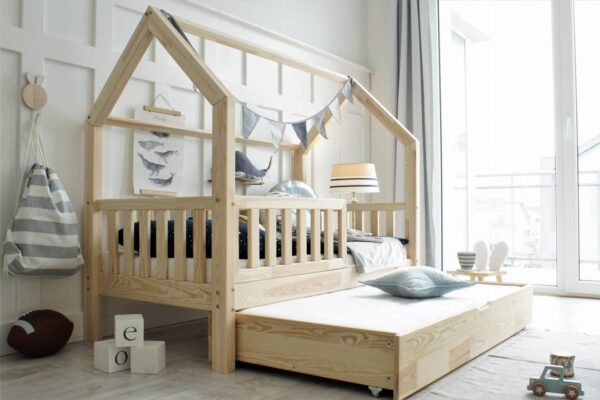 Hausbett Letto B Plus 90x190 ( mit Schlaff. Schublade) | NaturHolz (Express Versand) – Bild 3