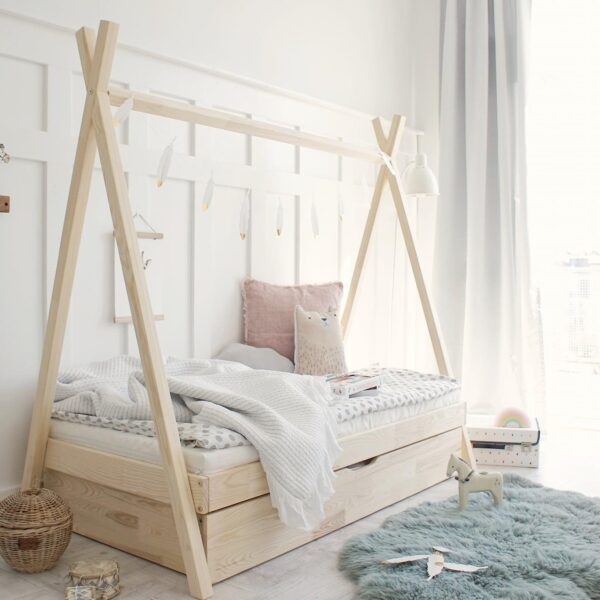Du suchst ein tolles Kinderbett, Hausbett, Holzbett, Spielbett, Tipibett für Dein Kind- zum Schlafen, Spielen und Klettern? Dann schau doch hier mal...