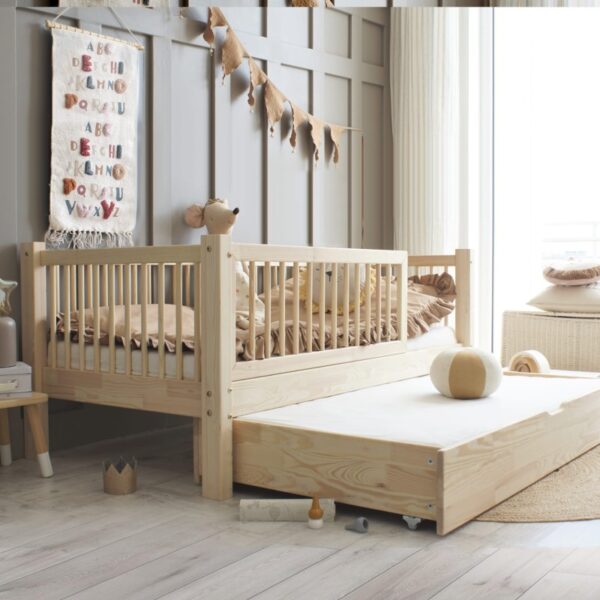 Jugendbett Rico AL Plus (mit Schlaff. Schublade) 190x90 | NaturHolz (Express Versand) – Bild 2