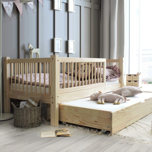 Jugendbett Rico AL Plus (mit Schlaff. Schublade) 190x90 | NaturHolz (Express Versand) – Bild 4
