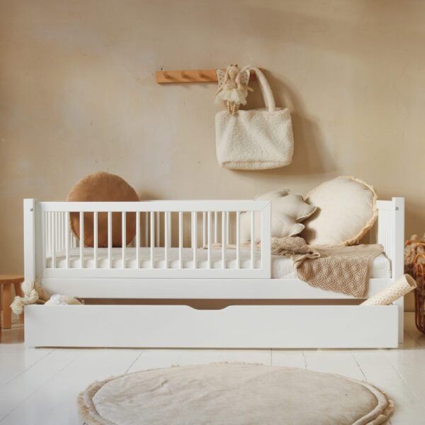 Jugendbett Rico AL Plus (mit Schlaff. Schublade) 90x190 | weiß (Express Versand) – Bild 3
